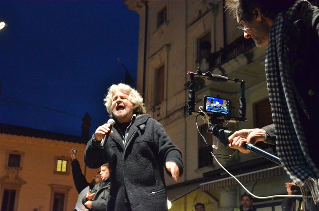 Beppe Grillo a Rieti