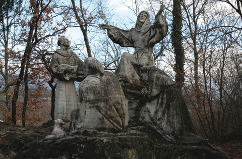 Santuario de "La Foresta", Statua di San Francesco