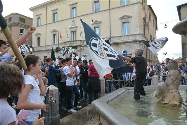 Scudetto Juve, festa a Rieti