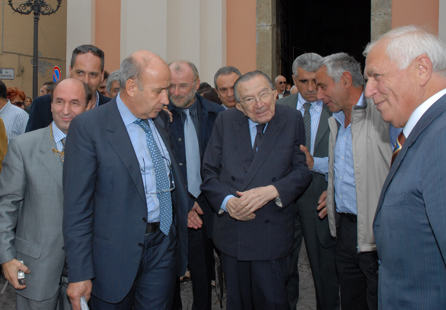 Giulio Andreotti a Poggio San Lorenzo nel 2007. Foto di Massimo Renzi