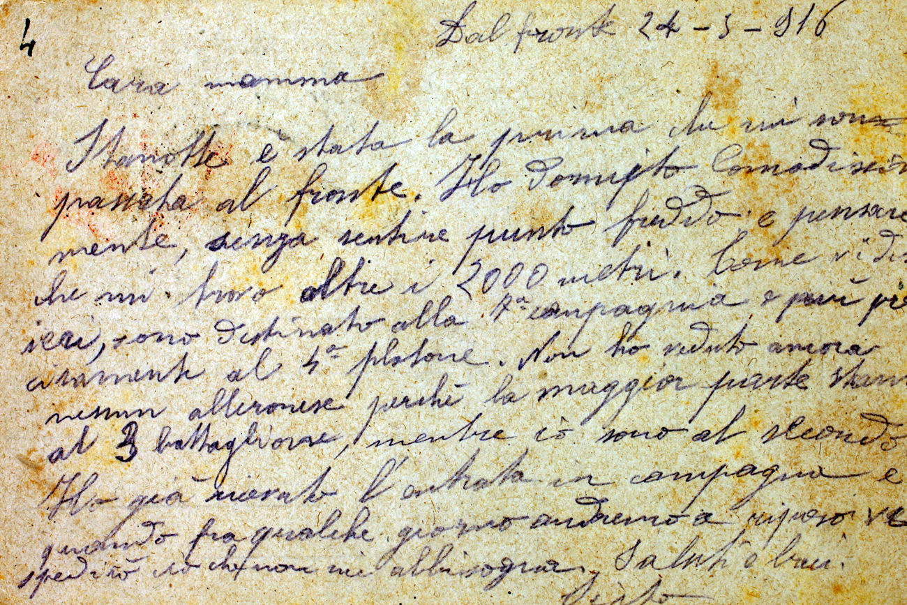 “L’Italia chiamò!”, lettura di lettere dal fronte
